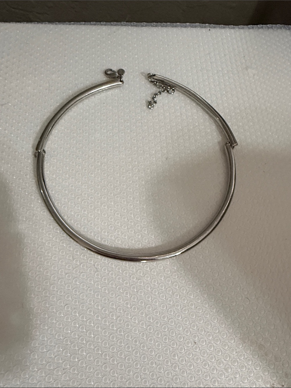 Express Shiny Silver Collar Necklace